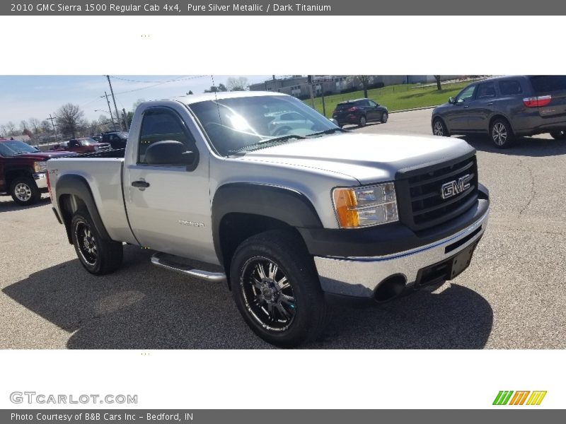 Pure Silver Metallic / Dark Titanium 2010 GMC Sierra 1500 Regular Cab 4x4