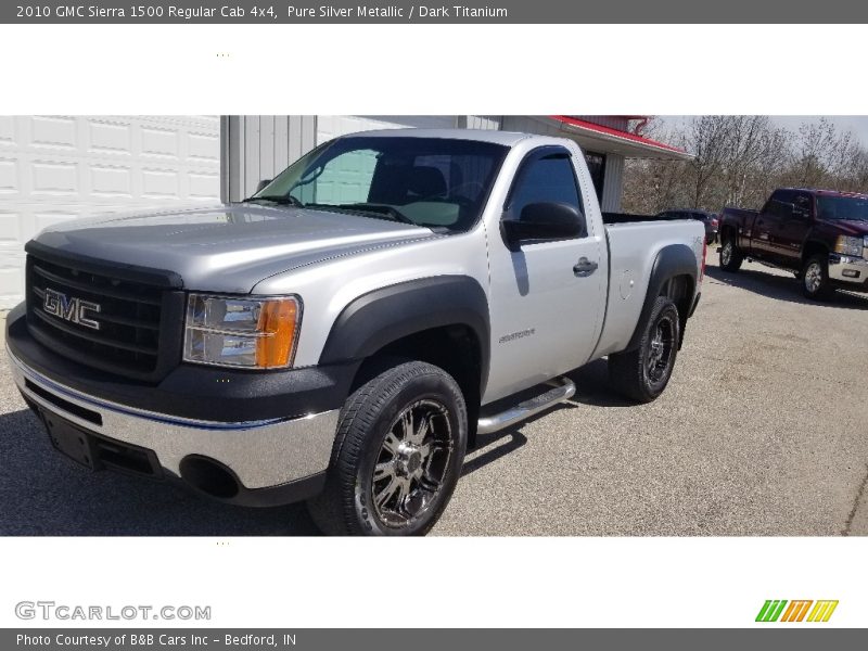 Pure Silver Metallic / Dark Titanium 2010 GMC Sierra 1500 Regular Cab 4x4