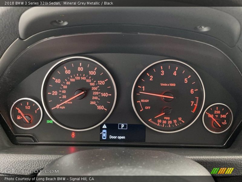 Mineral Grey Metallic / Black 2018 BMW 3 Series 320i Sedan