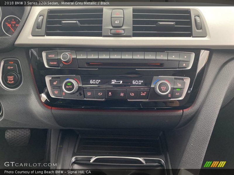 Mineral Grey Metallic / Black 2018 BMW 3 Series 320i Sedan