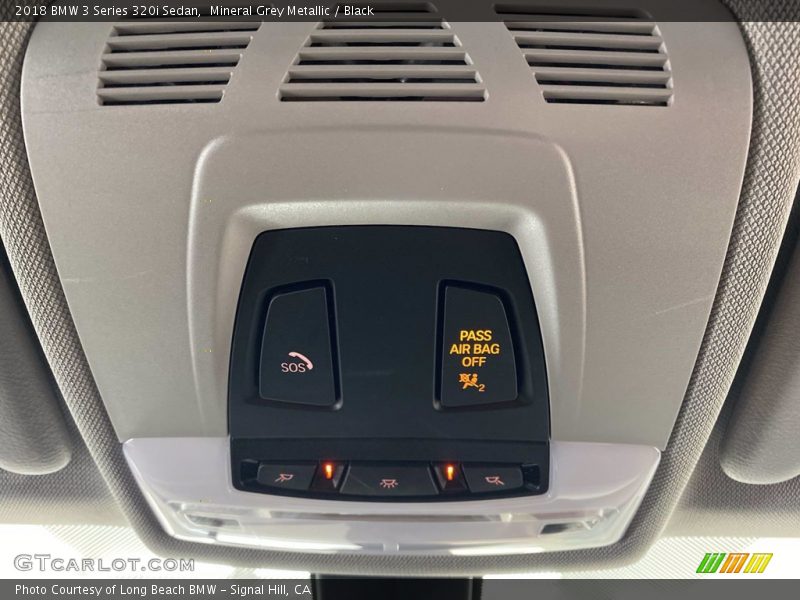 Mineral Grey Metallic / Black 2018 BMW 3 Series 320i Sedan
