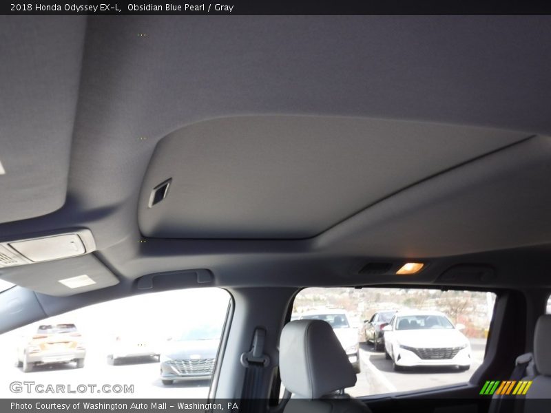 Obsidian Blue Pearl / Gray 2018 Honda Odyssey EX-L