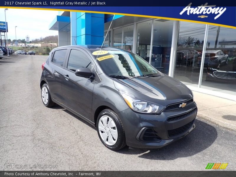 Nightfall Gray Metallic / Jet Black 2017 Chevrolet Spark LS