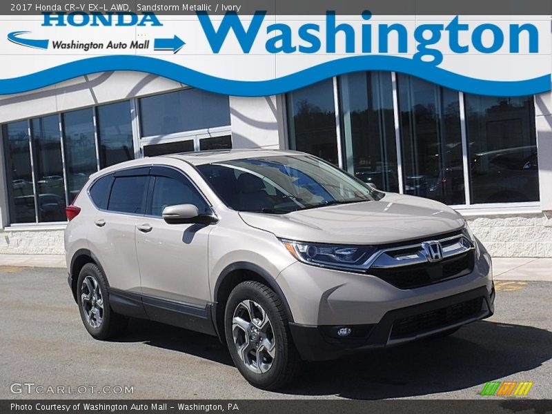 Sandstorm Metallic / Ivory 2017 Honda CR-V EX-L AWD