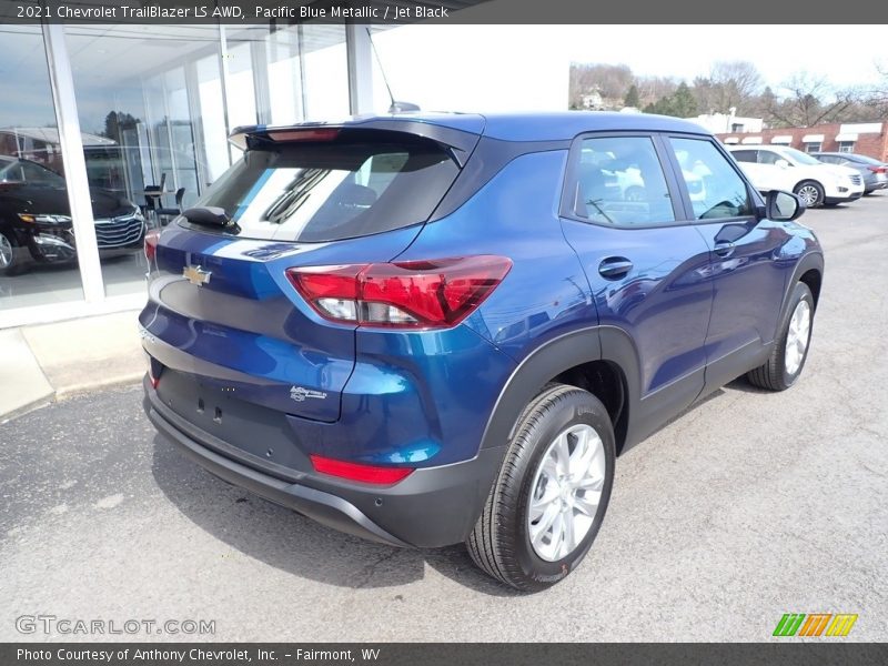 Pacific Blue Metallic / Jet Black 2021 Chevrolet TrailBlazer LS AWD