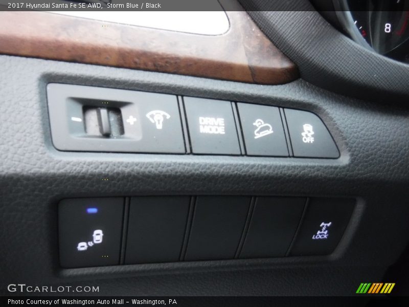 Storm Blue / Black 2017 Hyundai Santa Fe SE AWD