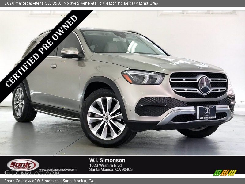 Mojave Silver Metallic / Macchiato Beige/Magma Grey 2020 Mercedes-Benz GLE 350