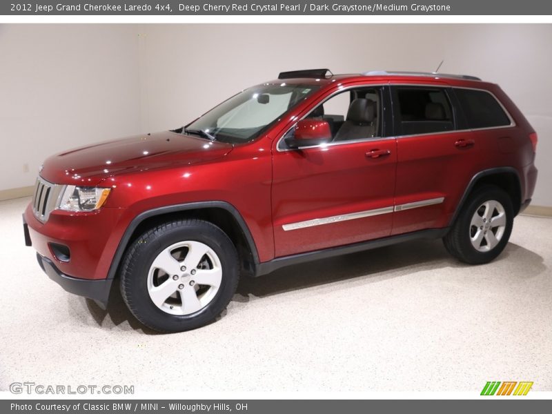 Deep Cherry Red Crystal Pearl / Dark Graystone/Medium Graystone 2012 Jeep Grand Cherokee Laredo 4x4