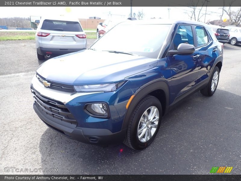 Pacific Blue Metallic / Jet Black 2021 Chevrolet TrailBlazer LS AWD