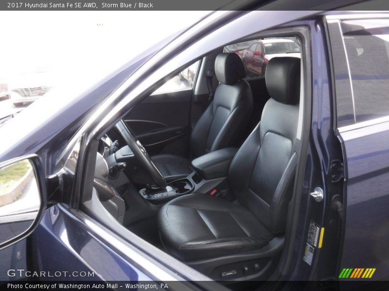 Storm Blue / Black 2017 Hyundai Santa Fe SE AWD