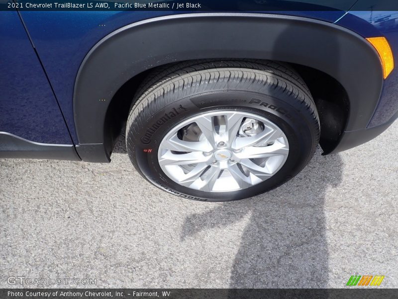 Pacific Blue Metallic / Jet Black 2021 Chevrolet TrailBlazer LS AWD