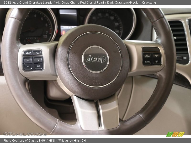 Deep Cherry Red Crystal Pearl / Dark Graystone/Medium Graystone 2012 Jeep Grand Cherokee Laredo 4x4