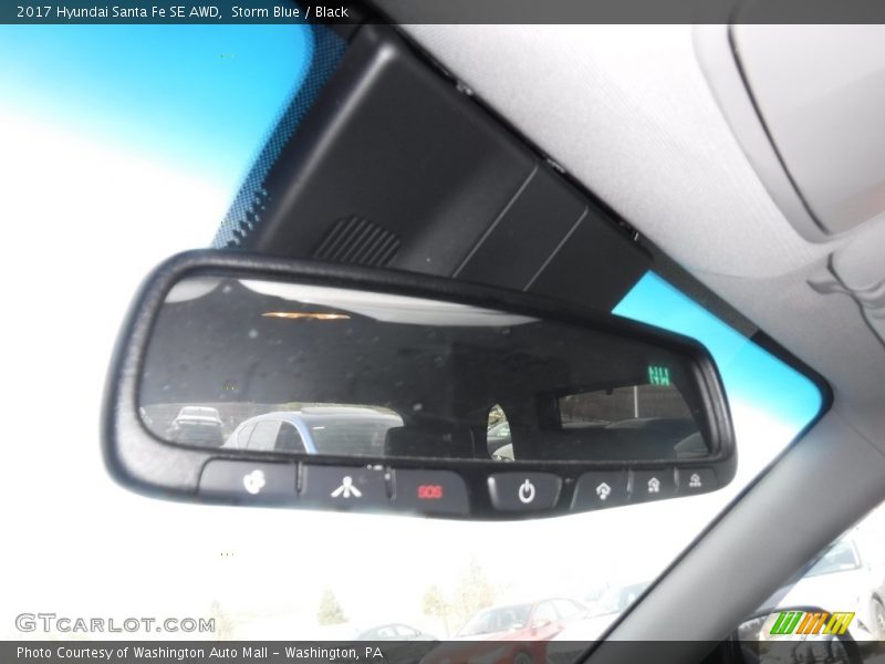 Storm Blue / Black 2017 Hyundai Santa Fe SE AWD