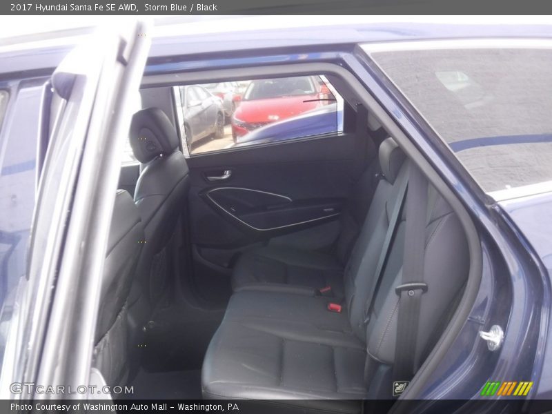 Storm Blue / Black 2017 Hyundai Santa Fe SE AWD