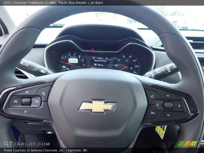 Pacific Blue Metallic / Jet Black 2021 Chevrolet TrailBlazer LS AWD