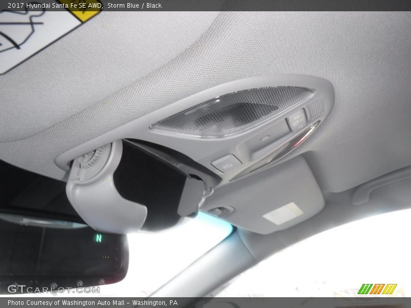 Storm Blue / Black 2017 Hyundai Santa Fe SE AWD