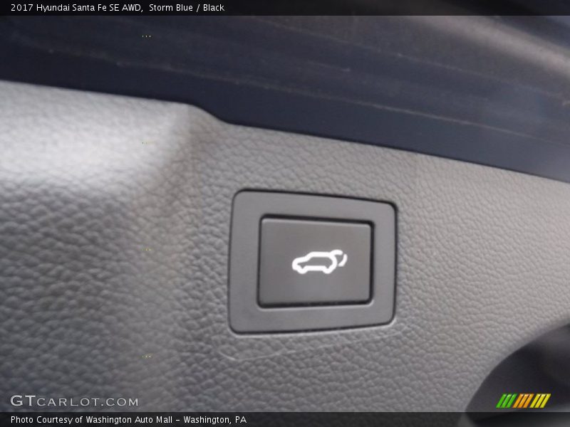 Storm Blue / Black 2017 Hyundai Santa Fe SE AWD
