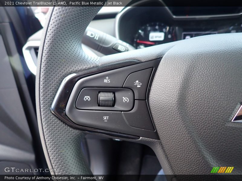 Pacific Blue Metallic / Jet Black 2021 Chevrolet TrailBlazer LS AWD