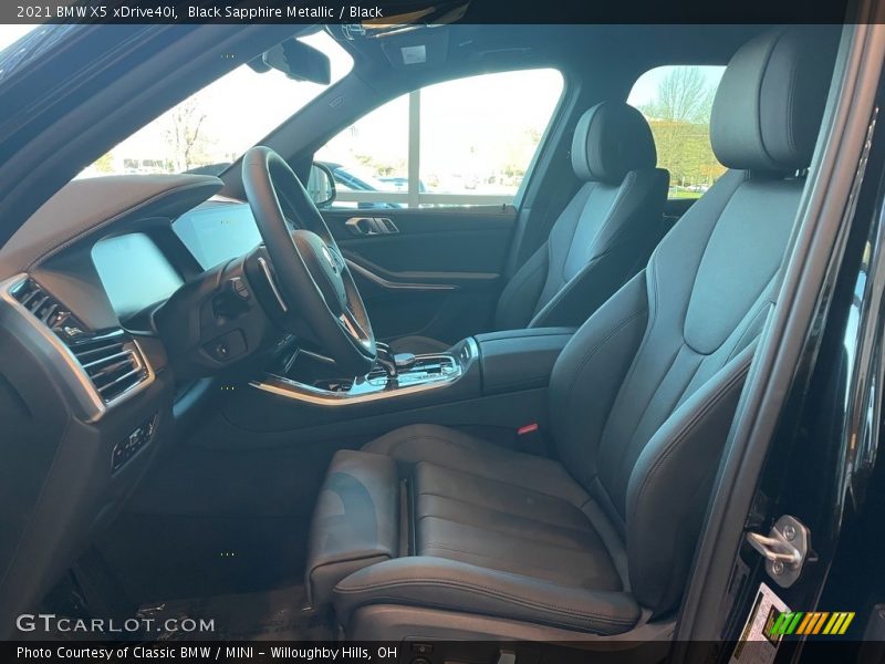 Black Sapphire Metallic / Black 2021 BMW X5 xDrive40i