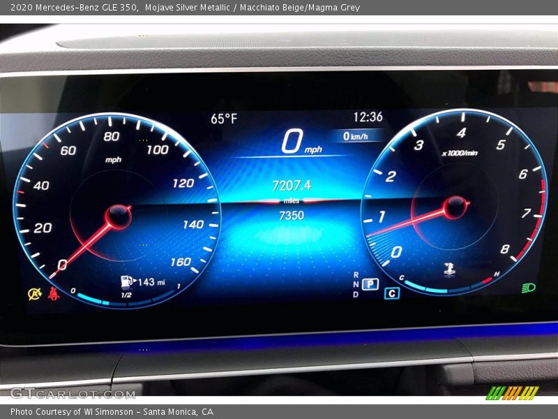 Mojave Silver Metallic / Macchiato Beige/Magma Grey 2020 Mercedes-Benz GLE 350