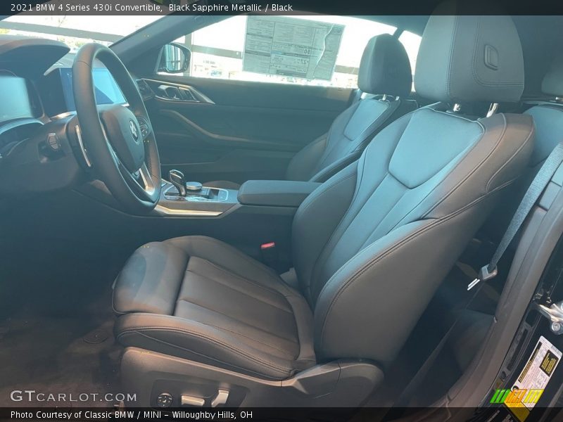 Black Sapphire Metallic / Black 2021 BMW 4 Series 430i Convertible