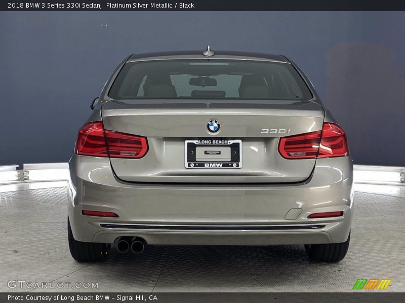 Platinum Silver Metallic / Black 2018 BMW 3 Series 330i Sedan