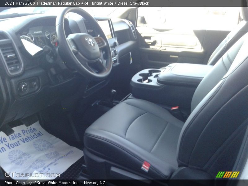 Bright White / Diesel Gray/Black 2021 Ram 3500 Tradesman Regular Cab 4x4