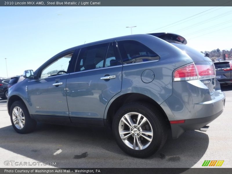 Steel Blue Metallic / Light Camel 2010 Lincoln MKX AWD