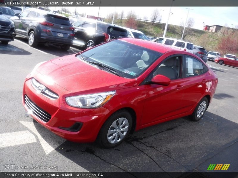 Boston Red / Gray 2016 Hyundai Accent SE Sedan