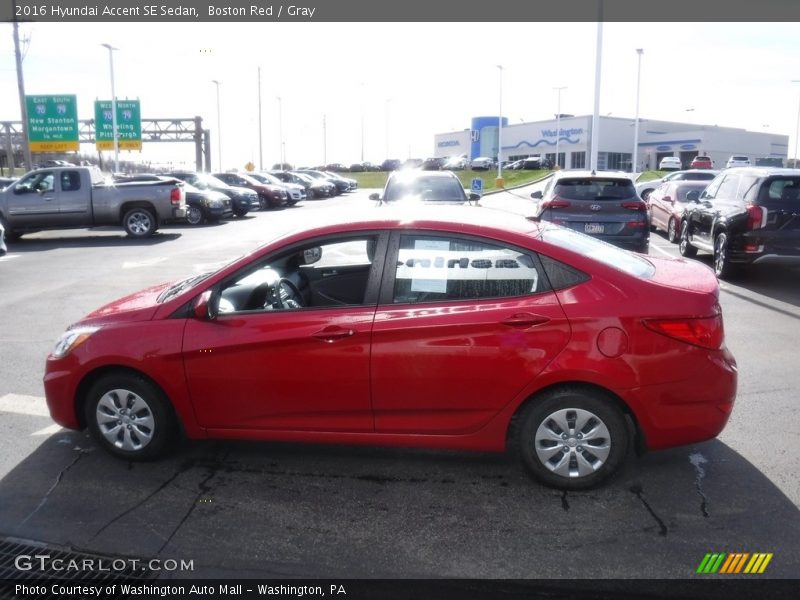 Boston Red / Gray 2016 Hyundai Accent SE Sedan
