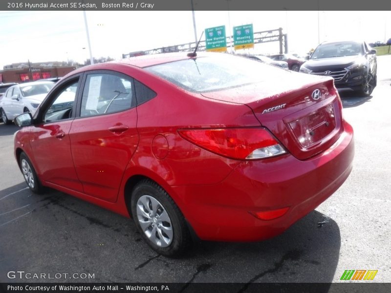 Boston Red / Gray 2016 Hyundai Accent SE Sedan