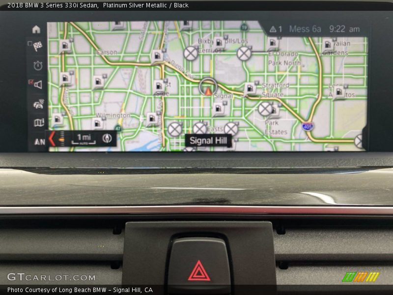 Platinum Silver Metallic / Black 2018 BMW 3 Series 330i Sedan