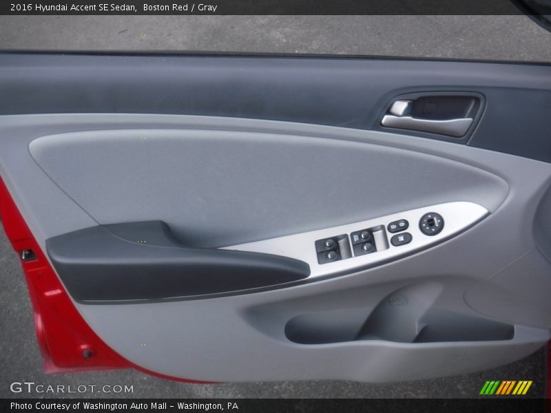 Boston Red / Gray 2016 Hyundai Accent SE Sedan