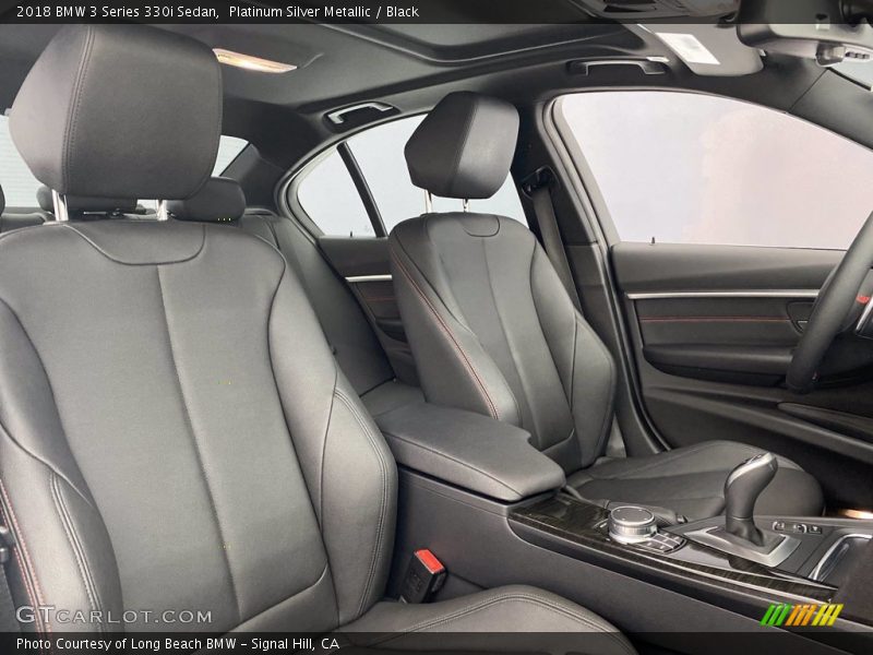 Platinum Silver Metallic / Black 2018 BMW 3 Series 330i Sedan
