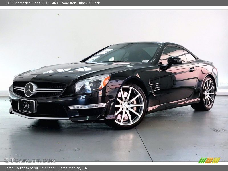 Black / Black 2014 Mercedes-Benz SL 63 AMG Roadster