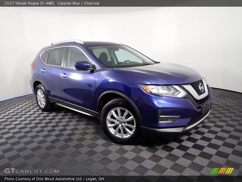 Caspian Blue / Charcoal 2017 Nissan Rogue SV AWD