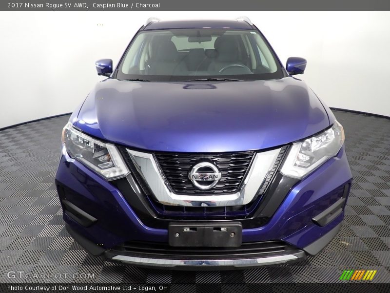 Caspian Blue / Charcoal 2017 Nissan Rogue SV AWD