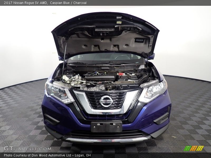 Caspian Blue / Charcoal 2017 Nissan Rogue SV AWD