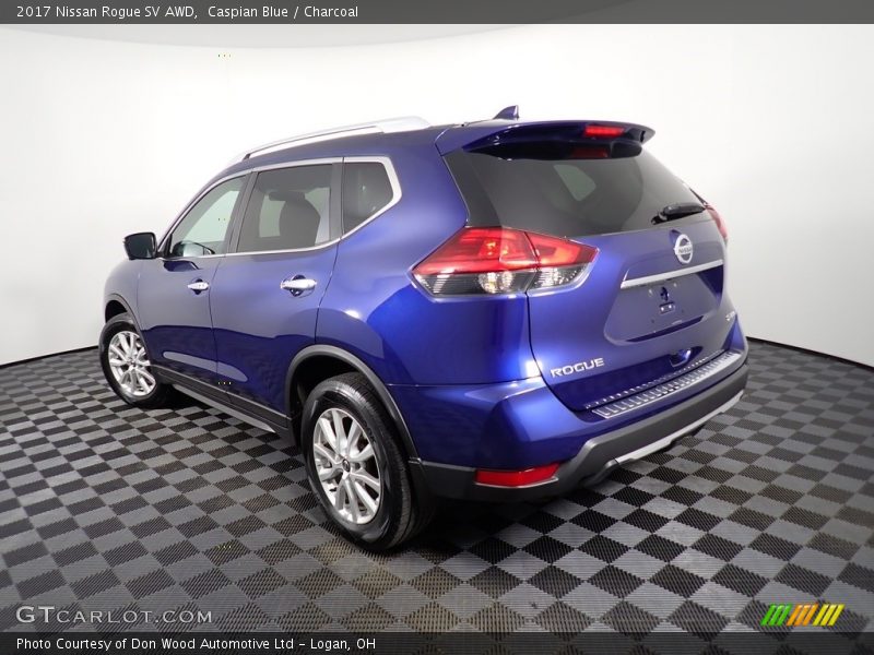 Caspian Blue / Charcoal 2017 Nissan Rogue SV AWD