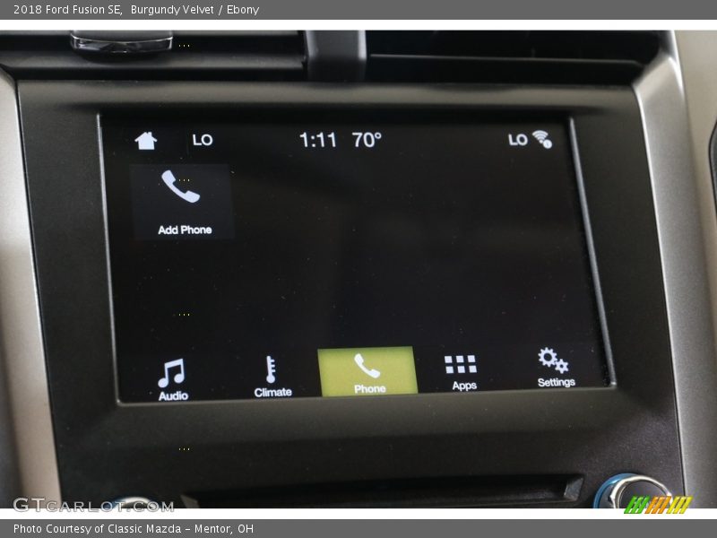 Burgundy Velvet / Ebony 2018 Ford Fusion SE