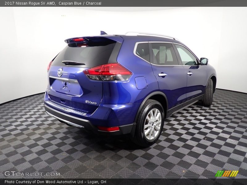 Caspian Blue / Charcoal 2017 Nissan Rogue SV AWD