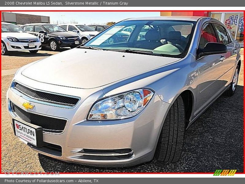 Silverstone Metallic / Titanium Gray 2008 Chevrolet Malibu LS Sedan