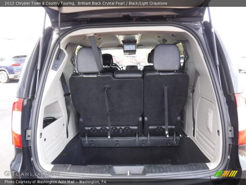 Brilliant Black Crystal Pearl / Black/Light Graystone 2013 Chrysler Town & Country Touring