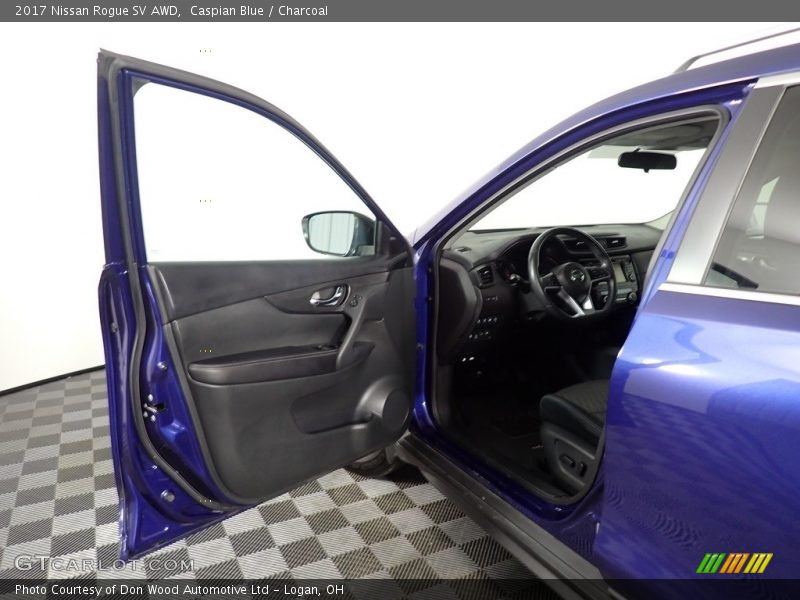 Caspian Blue / Charcoal 2017 Nissan Rogue SV AWD