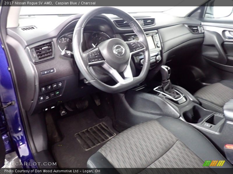 Caspian Blue / Charcoal 2017 Nissan Rogue SV AWD