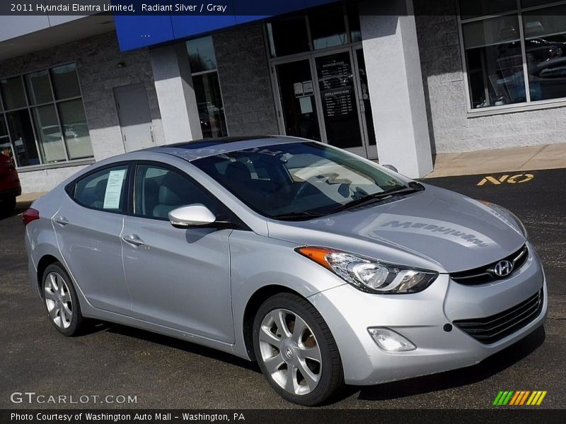 Radiant Silver / Gray 2011 Hyundai Elantra Limited