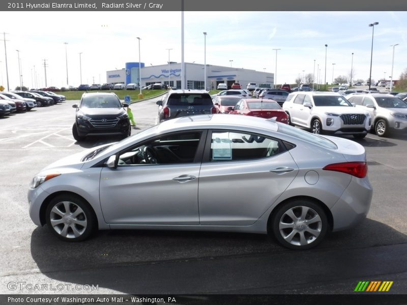 Radiant Silver / Gray 2011 Hyundai Elantra Limited