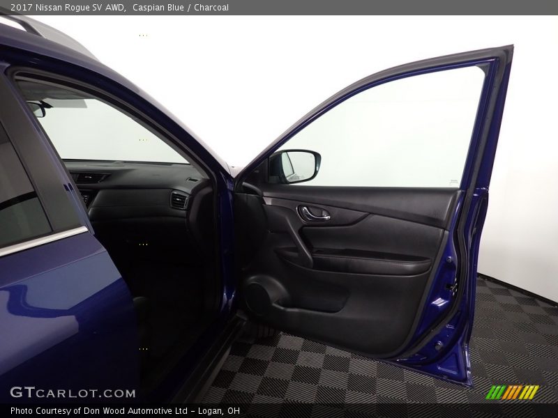 Caspian Blue / Charcoal 2017 Nissan Rogue SV AWD
