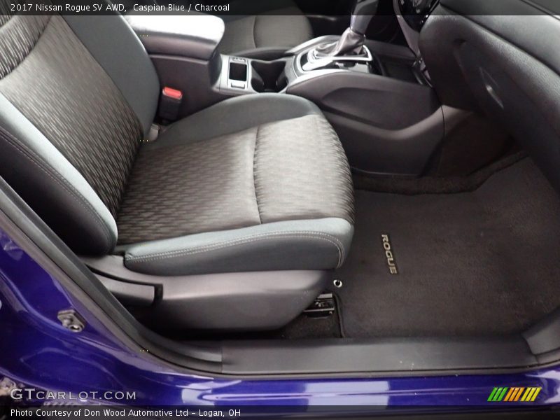 Caspian Blue / Charcoal 2017 Nissan Rogue SV AWD