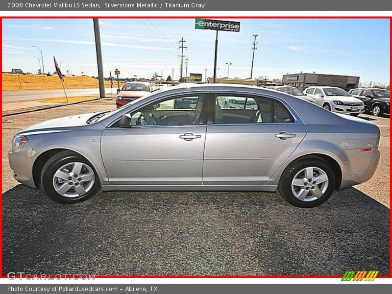 Silverstone Metallic / Titanium Gray 2008 Chevrolet Malibu LS Sedan